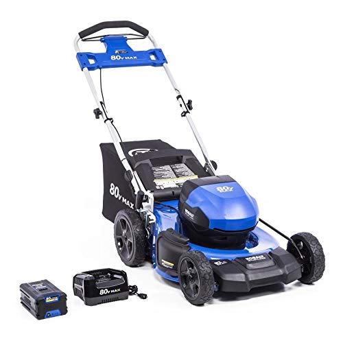 KT Kobalt 80-Volt Max Brushless Lithium Ion 21-in Push Cordless Electric Lawn Mower Battery Included