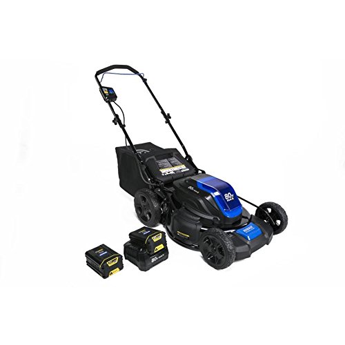 Kobalt 80-Volt Max Brushless Lithium Ion 21-in Deck Width Cordless Electric Lawn Mower with Mulching Capability Batteries Included