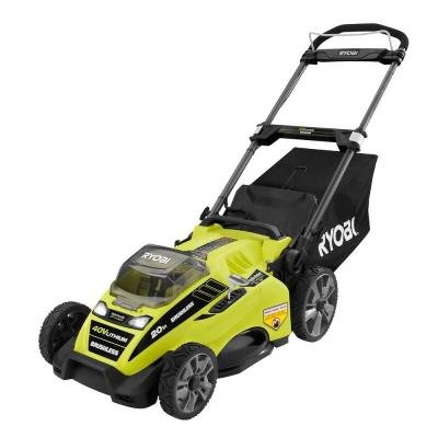 Ryobi 20 in 40-Volt Brushless Lithium-Ion Cordless Electric Lawn Mower with 50 Ah Battery