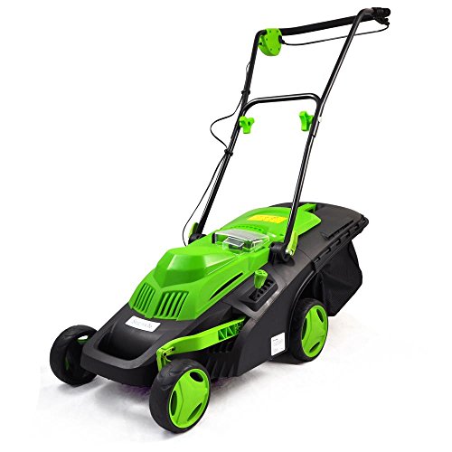 SereneLife Cordless Electric Lawn Mower - Battery Operated Landscape Edging 36V Rechargeable Battery Perfect for Lawns Gardens Sidewalks Walkways - PSLCLM60