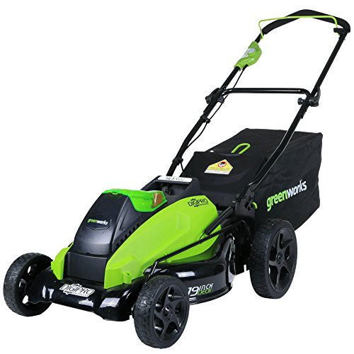 Greenworks 2501302 G-max 40v 19-inch Cordless Lawn Mower Batteryamp Charger Not Included