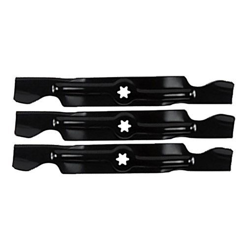 Lawn Mower Blade Set of 3 for 50 Cut Blades for Cub Cadet 742-04053 742-04053a 942-04053 942-04053a