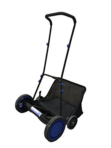 Aavix Push Reel Lawn Mower With Grass Catcher 20&quot Blackblue