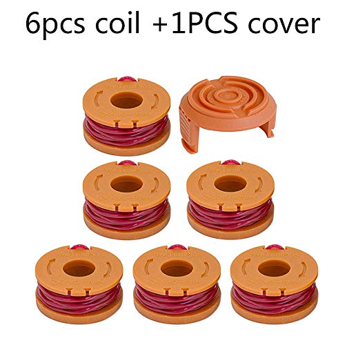 Blusea Grass Trimmer Replacement Line Spool Nylon Lawn Mower Accessory for Worx String Trimmer