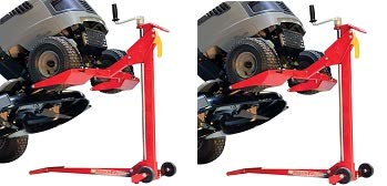 MoJack EZ MAX - Residential Riding Lawn Mower Lift 450lb Lifting Capacity Fits Most Residential and ZTR Mowers Folds Flat for Easy Storage Use for Mower Maintenance or Repair 2-Pack