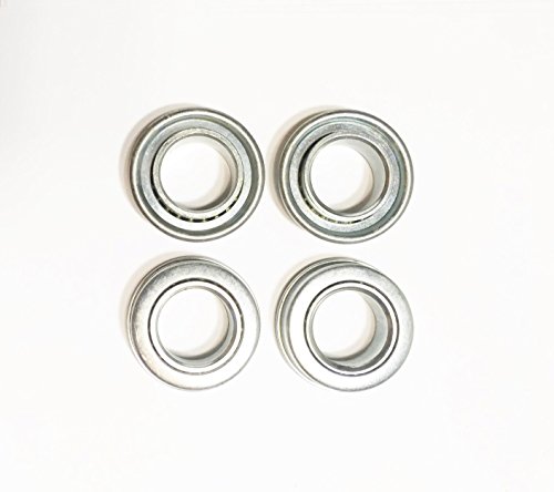 Sellerocity 4 Pack Of Slow Speed Flanged Bearings 34 ID X 1 38 OD For Use On Wheelbarrow Dolly Pressure Washer Compressor Mower Rider Generator Wheels