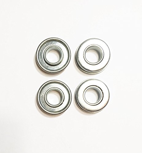 Sellerocity 4 Pack of Slow Speed Flanged Bearings 58 ID X 1 38 Inch OD for Use On Wheelbarrow Dolly Pressure Washer Compressor Mower Rider Generator Wheels