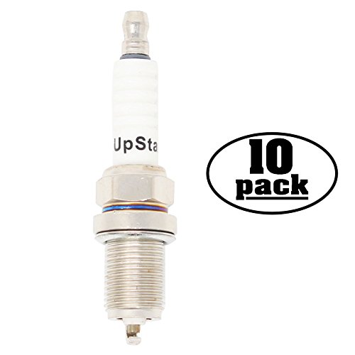 UpStart Components 10-Pack Replacement Spark Plug for Brute Lawn Mower Garden Tractor with Briggs Stratton 21 hp Intek OHV - Compatible with Champion RC12YC NGK BCPR5ES Spark Plugs