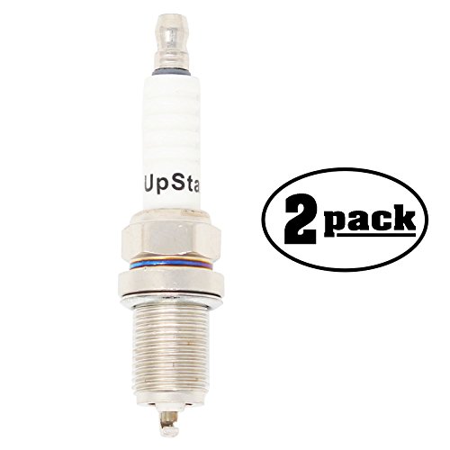 UpStart Components 2-Pack Replacement Spark Plug for Brute Lawn Mower Garden Tractor with Briggs Stratton 21 hp Intek OHV - Compatible with Champion RC12YC NGK BCPR5ES Spark Plugs