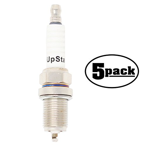 UpStart Components 5-Pack Replacement Spark Plug for Brute Lawn Mower Garden Tractor with Briggs Stratton 21 hp Intek OHV - Compatible with Champion RC12YC NGK BCPR5ES Spark Plugs