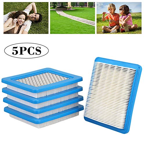R&DOG 5pcs Air Filter Cartridge 491588 Lawn Mower Engine Parts -for Briggs Stratton
