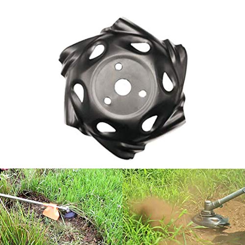 tenluno Metal Grass Mowing Lawnmower Weeding Tray Trimmer Head Machine Accessories Garden Power Tool Lawn Mower Parts Black