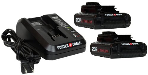 Porter Cable Pcc681l 20v Li-ion Battery 2 Pack And One Pcc691l Li-ion Battery Charger