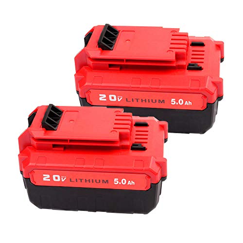 2Pack 20V 50Ah Replacement for Porter Cable 20V Lithium-ion Battery PCC685L PCC680L PCC681L PCC682L PCC685LP PCC682 Cordless Power Tool Battery