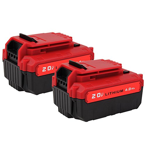 2Pack 20V Max Lithium PCC685L Battery 60Ah Replace for Porter Cable 20v Lithium Battery PCC680L PCC682L PCC685 Porter Cable 20V Impact Driver Drill Tools Lithium Battery