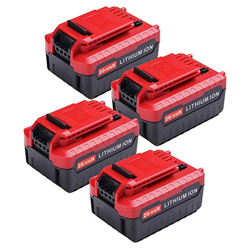 4Pack 40Ah 20V for Porter Cable Lithium Battery High Capacity Replacement Battery for Porter Cable PCC685L PCC682L PCC685LP PCC680L PCC600 PCC640