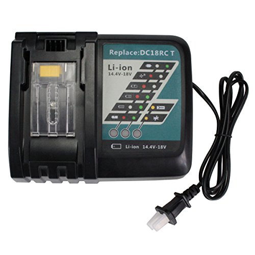 Replace DC18RC 144V-18V Rapid Fast Lithium-Ion Battery Charger for Makita BL1830 DC18RA