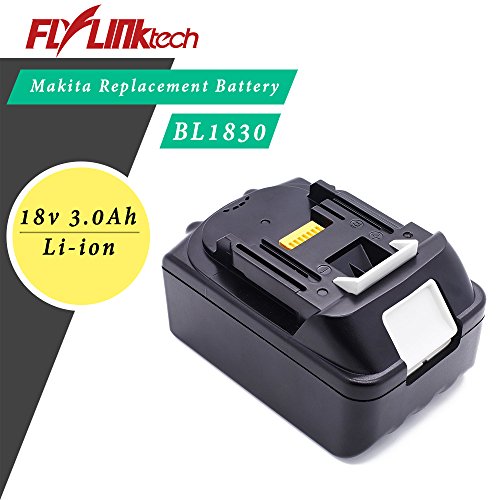 Flylinktech 30Ah BL1830 18v Lithium-ion Replacement Battery for Makita Cordless 18 volt BL1815 BL1840 BL1850 BL1860