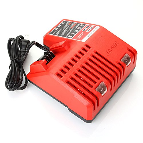 Masione 18v MAX Replacement Battery Charger for Milwaukee M18 18Volt Lithium Battery 48-11-1850 48-11-1830 48-59-1812 48-59-1801 Charger Kit