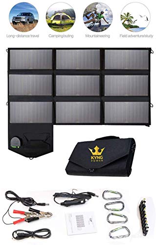 Kyng Power Portable Power Station 222Wh Peak 400W Solar Generator Lithium Battery Solar Panel Optional Backup Power Supply with AC 110V200W Outlet for CPAP Outdoor Kyng Power Solar Panel Charger