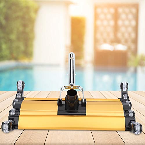 Jeffergarden Dirt Suction Vacuum Head Cleaner for Swimming Pool Spa Cleaning Tool Weighted Vacuum Head Yellow2 Approx 47cm  1850inch