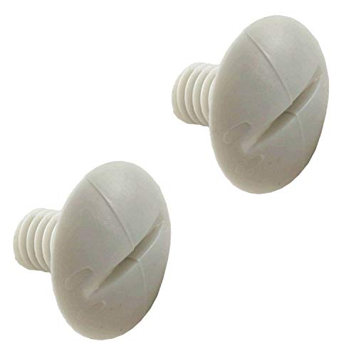 Polaris C55 Swimming Pool Cleaner 180 280 Plastic White Wheel Screw 2 Pack