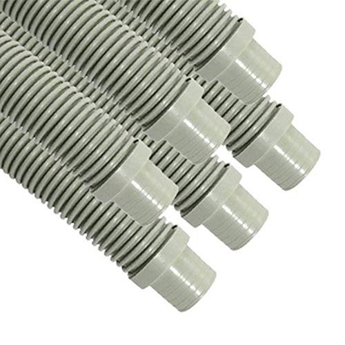 Puri Tech Universal Swimming Pool Cleaner Durable Hose 48 Long Grey Color 6 Pack Universal Fit Including Hayward Navigator Pool Vac Ultra AquaBug Polaris ATV and More