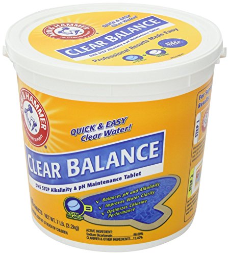 Arm & Hammer Clear Balance Pool Maintenance Tablets, New Value Pack Size 32 Tabs- 14 Lb