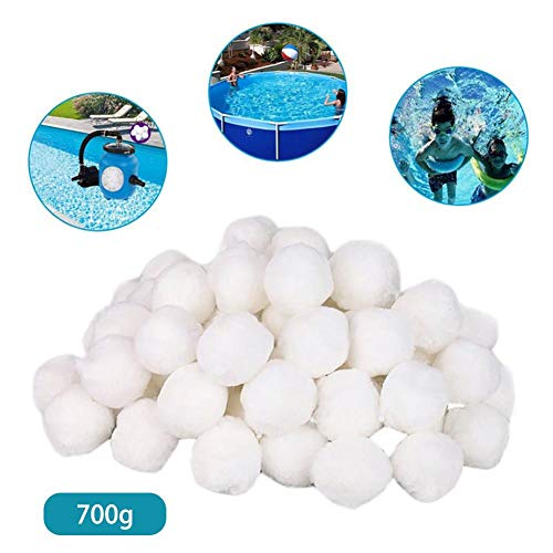 15 lbs Pool Filter BallsWhite Luster Eco-Friendly Filter Media for Swimming Pool Sand FiltersSpecial Fine Filter Fiber Ball Swimming Pool Cleaning Equipment