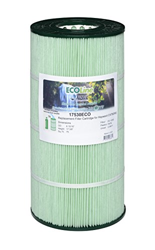 Hayward CX760RE NEW ECO-LINE CARTRIDGE Aladdin 17530 StaRite PosiClear PXC75 OEM 8170075NP Unicel C8411 Pleatco PA76 Filbur FC1255 Waterway ProCleanII 75 Swimming Pool Filter Cartridge