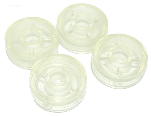 Pentair R201446 177 Polyurethane Deluxe Translucent Wheel with Hole Replacement ProVac Pool and Spa Vacuum Heads