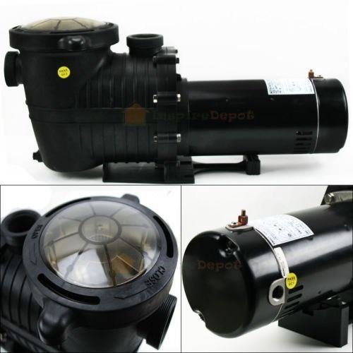 15HP IN GROUND Swimming POOL PUMP MOTOR w Strainer High-Flo Hi-Rate Inground