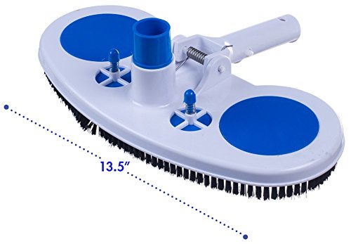 Milliard Air-relief Weighted Pool And Spa Vacuum Head, 13.5” Wide Cleaning Surface Great On Vinyl Lined Pools