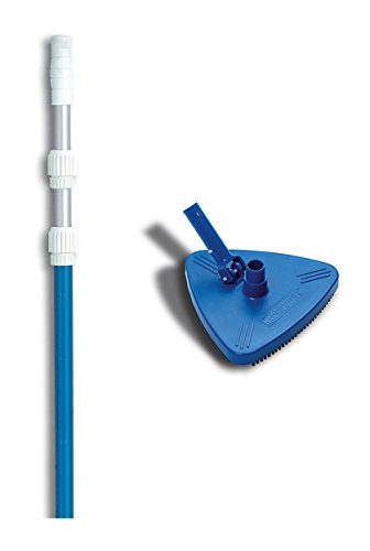 HydroTools 8140 Weighted Swimming Pool Vacuum Head w 7-21 Telescopic Pole