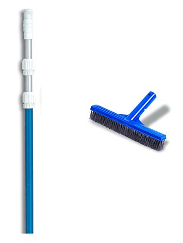 HydroTools 8240 10 Concrete Swimming Pool Steel Brush w 5-15 Telescopic Pole