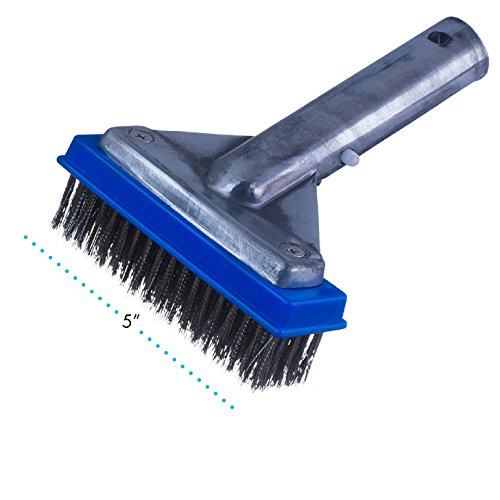 Milliard 5&quot Heavy Duty Wire Pool Algae Brush Designed For Concrete And Gunite Pools Great On Extremely Tough