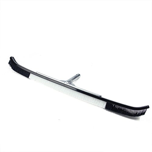 36 Black and White Curved Aluminium-Back Swimming Pool Wall Brush