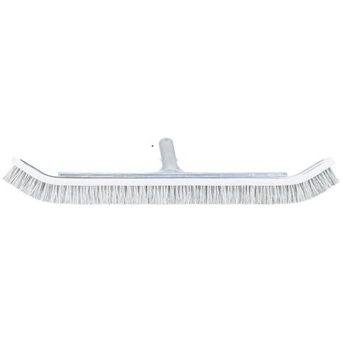Combination Stainless Steelsynthetic Bristle Wall Brushes For Swimming Pools - 24&quot Curved End Brush