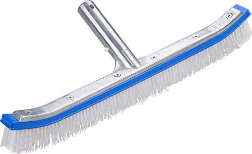 Pool Brush Head Premium 18 Aluminium Swimming Pool Cleaning Brush by Aquatix Pro with EZ Clips These Heavy Duty Brushes Cleans Walls Tiles and Floors Effortlessly Sleek Design Strong Bristles
