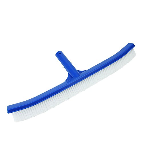 18 Blue Standard Curved Swimming Pool Bristle Wall Brush