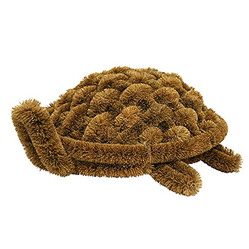 Rubber-Cal Turtle Coir Boot Scraper Doormat 6 by 12 by 15-Inch