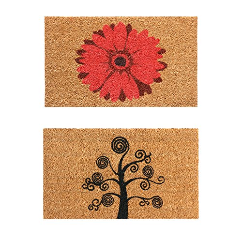 Rubber-Cal Shoe Scraper Home Doormats Set of 2 18 x 30