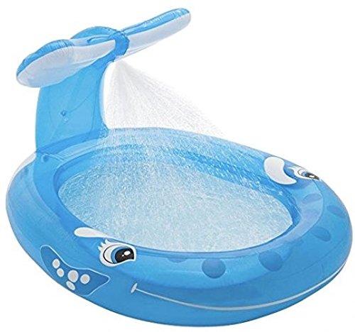 ship From Usa Kid Whale Pool Built-in Spraying Shower Tail Hose Backyard Fun Attach Inflatable item Noe8fh4f85435604