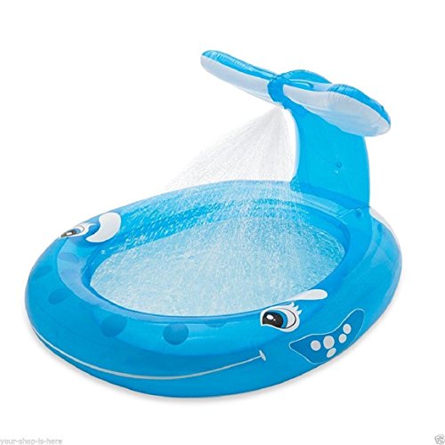 New Inflatable Kids Swimming Whale Spray Pool Outdoor Play Water Fun Party Intex New