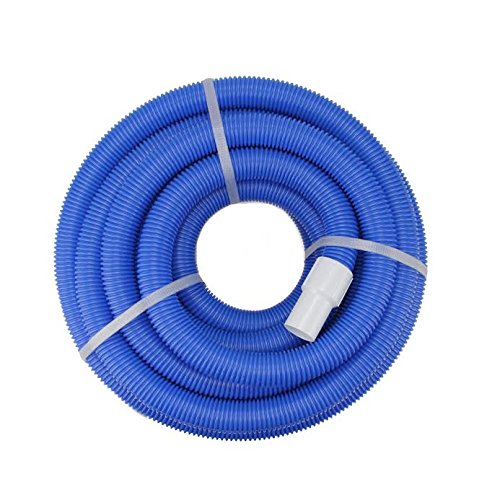 Blue Blow-molded Pe In-ground Swimming Pool Vacuum Hose With Swivel Cuff - 100' X 1.5"