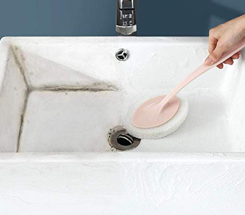 Toilet Brush and Holder Bathroom Toilet Bowl Brushes Bathroom Long Handle Sponge Wall Cleaning Brush Cleaning Bathtub Floor Tile Brush Toilet Brush Set Strong Sturdy Yue QiSong