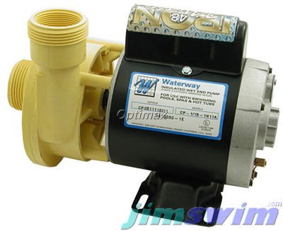 Waterway 1 Speed 0125 Hp 115v Spa Pump 3410030-1e