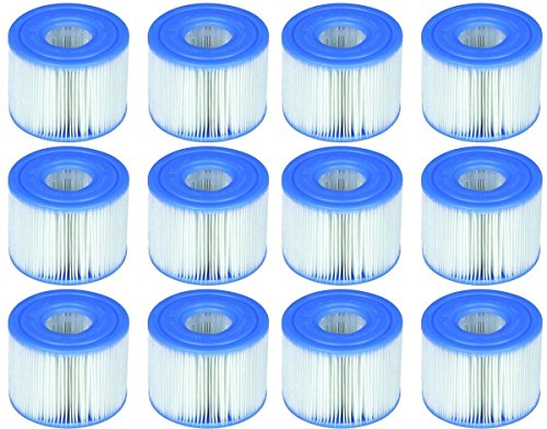 Intex Purespa Type S1 Replacement Spa Filter Cartridges Case of 12 Model 29001e