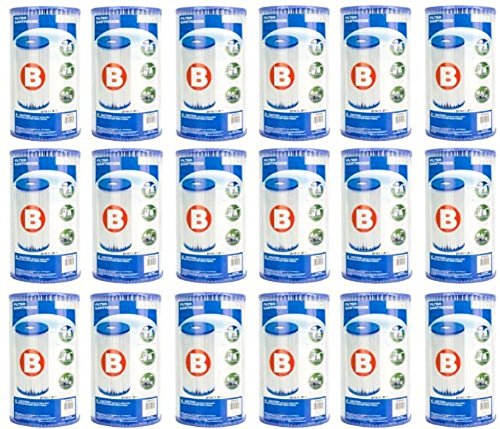 Intex Pool Easy Set Filter Cartridge - Type B 18 Pack  29005e 59905e