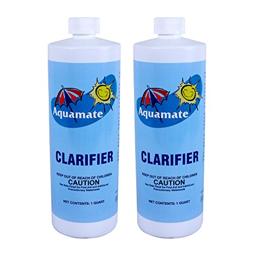 Aqua Mate 1-2400-02 Swimming Pool Clarifier 2 Pack 1 Quart